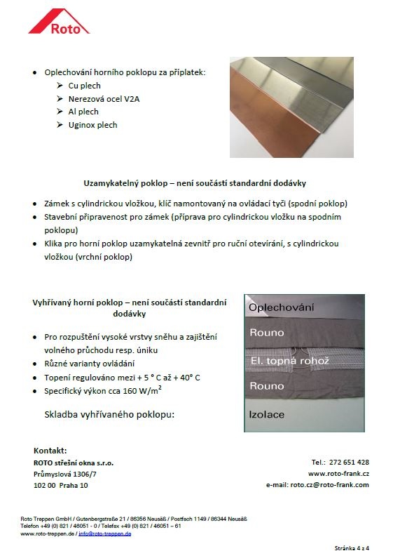 Nový střešní výlez se schody na plochou střechu - 6