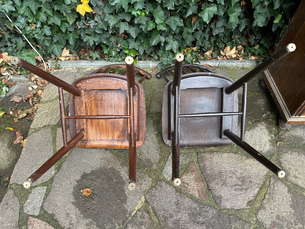 2 x přetřená židle TON IRONICA - cena za kus - 6