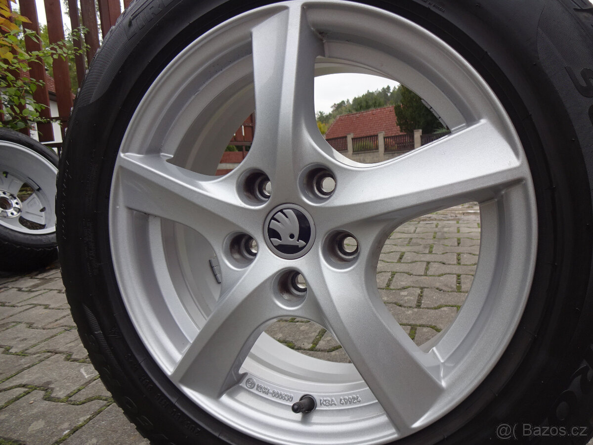 PĚKNÁ ZIMNÍ ALU SADA 16" 5x112 pneu 205/60R16 Octavia IV - 6