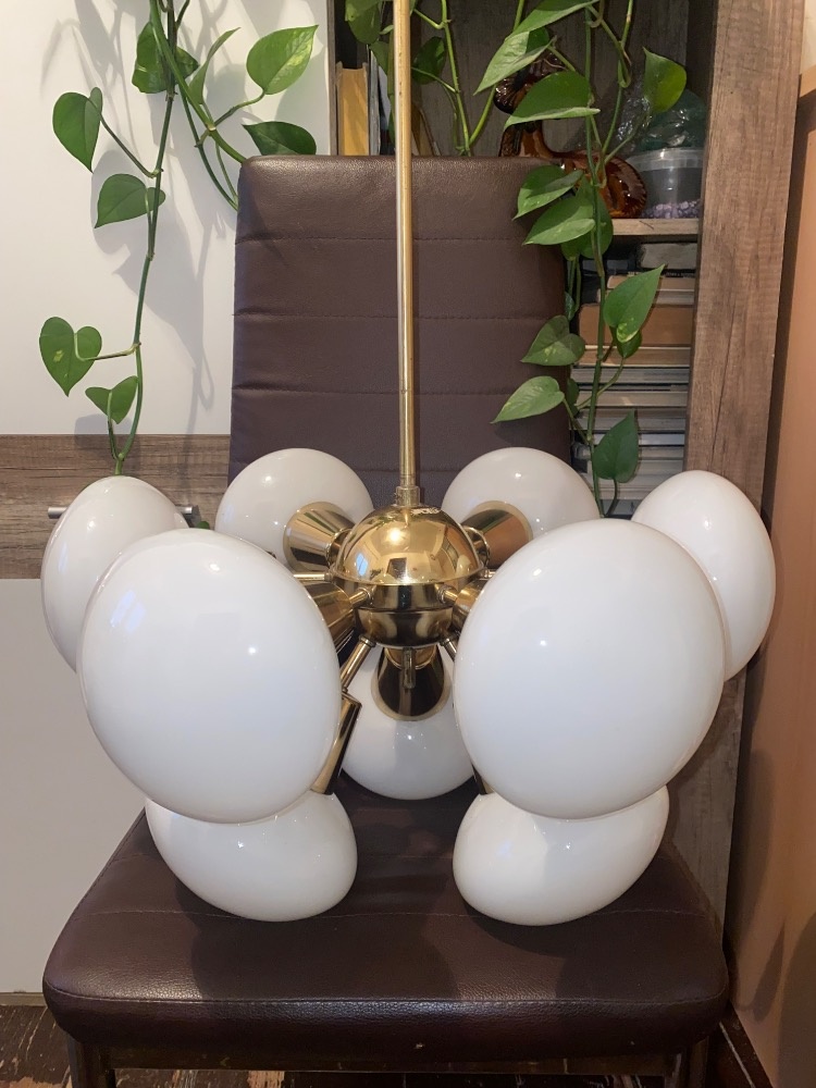 Retro lustr SPUTNIK, Kamenický Šenov 70.léta - 6