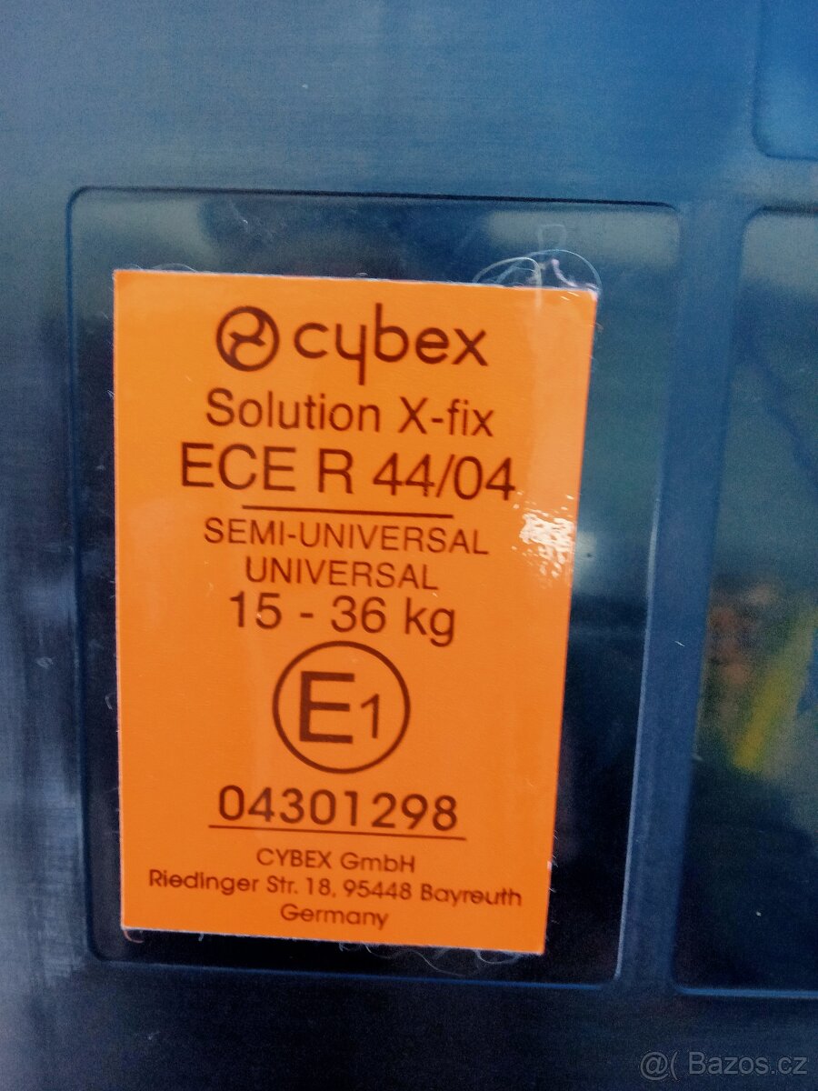 Dětská autosedačka Cybex solution x-fix, 15 - 36 kg - 6