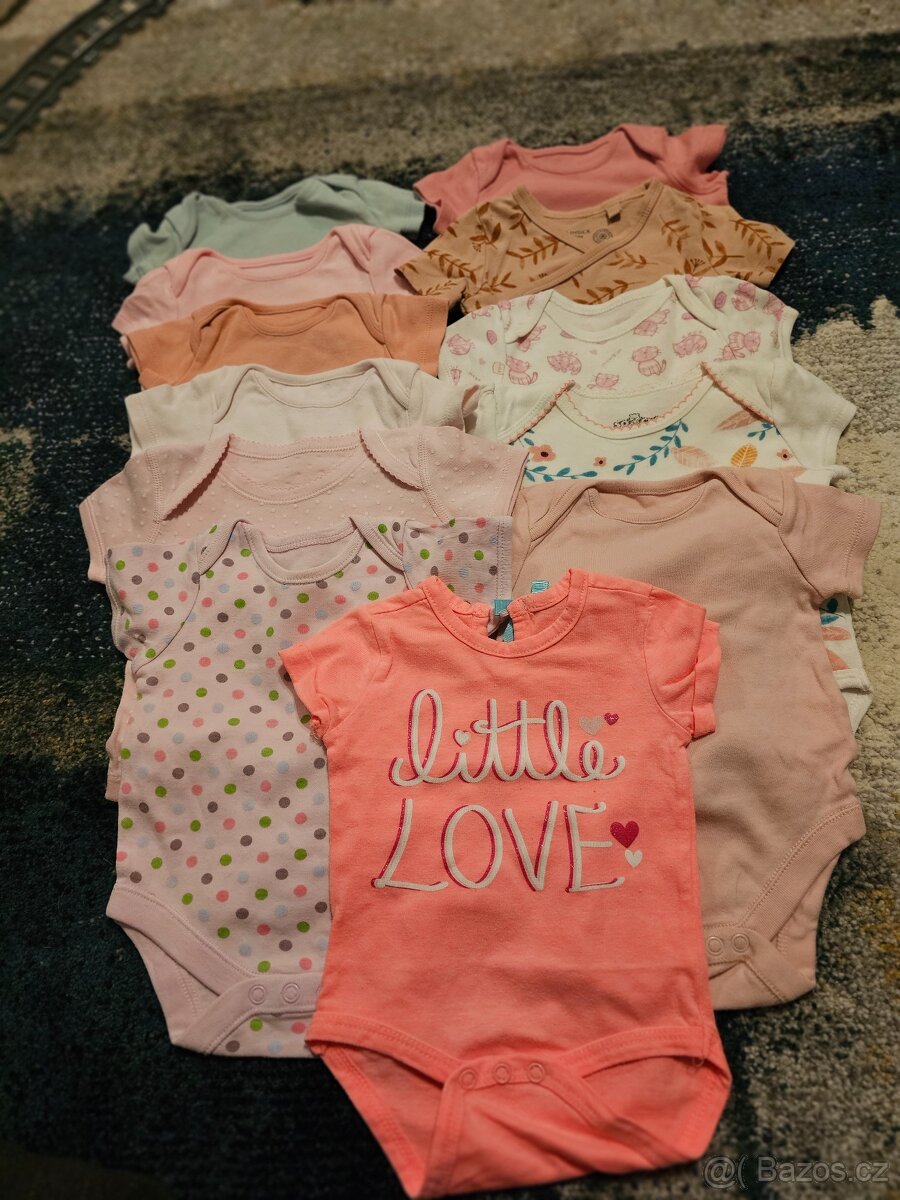 set oblečení pro miminko - holčičku, velikost 62 - 6