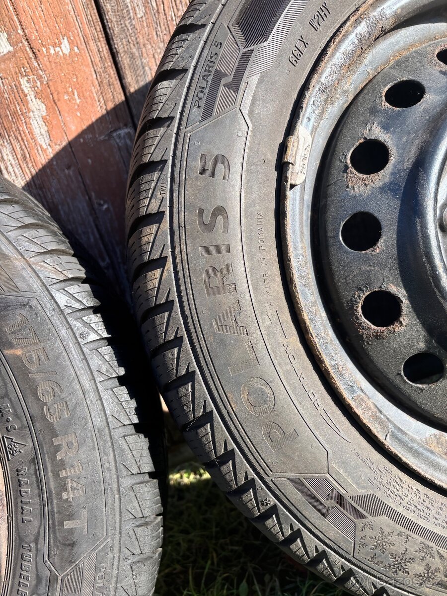 4x100 r14 175/65/14 zimní kola Barum POLARIS 5 - 6