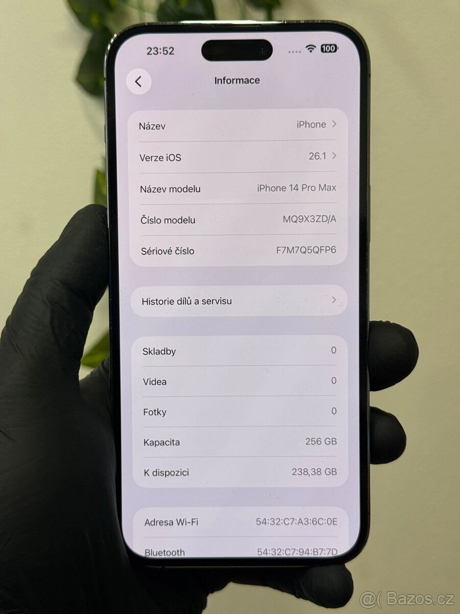 iPhone 14 Pro Max 256GB fialový - 100% baterie - 6