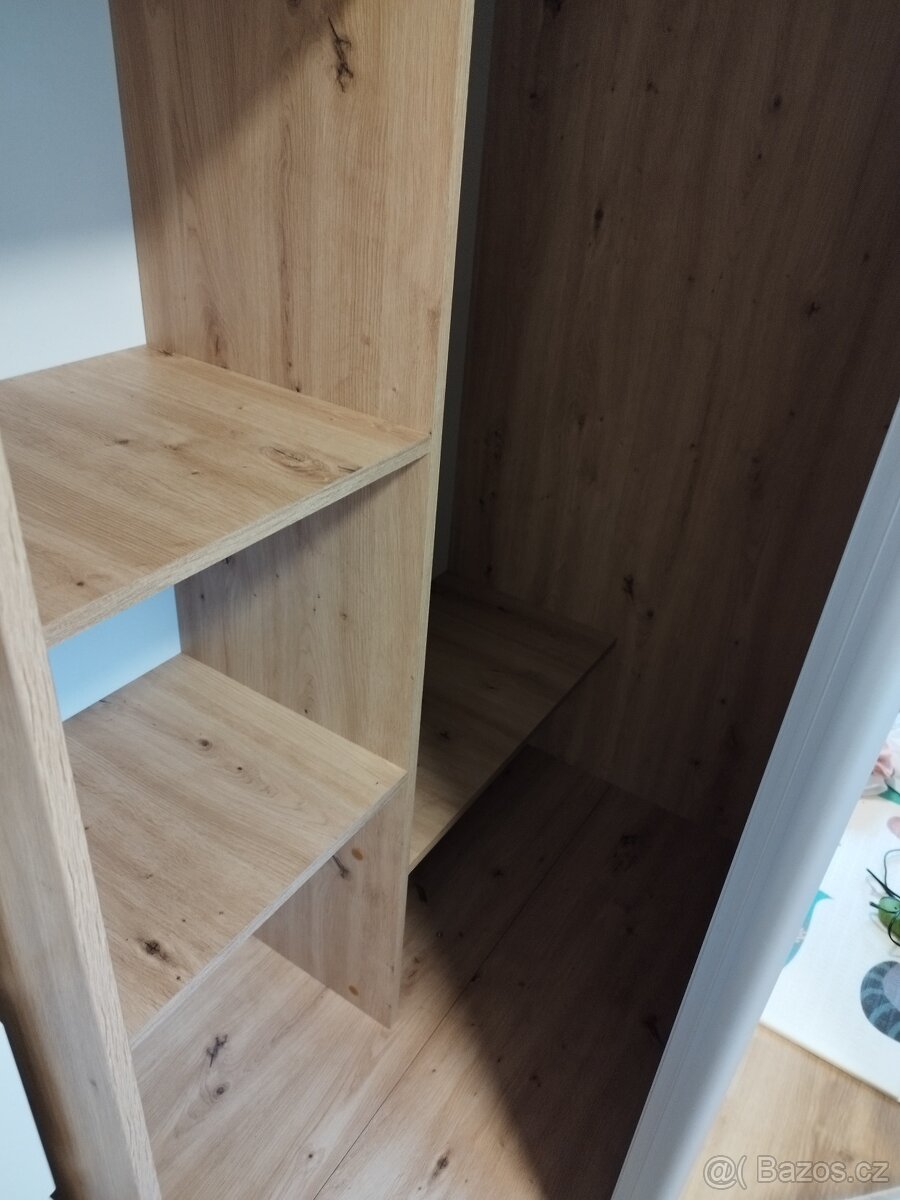Šatní skříň rohová. Dub/artisan - 6
