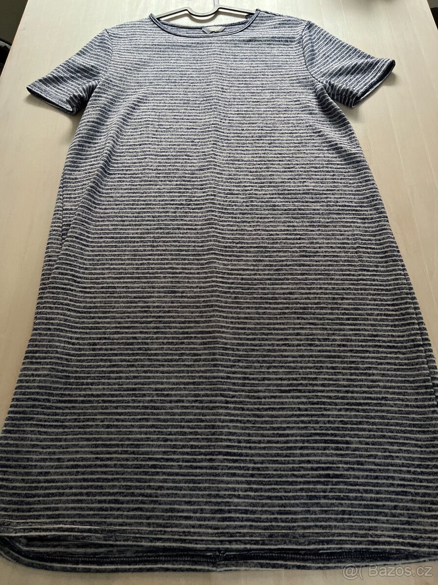 Letní proužkované šat vel M - 6