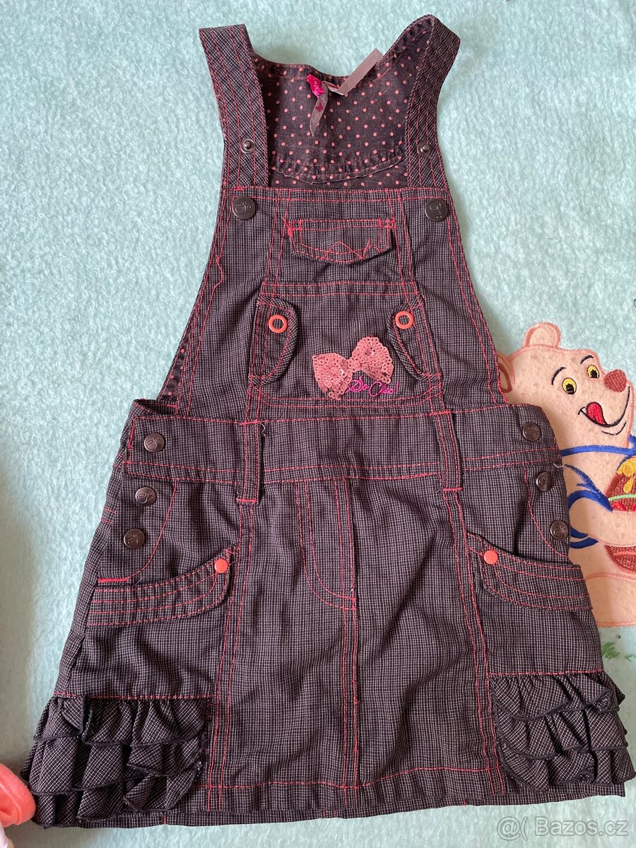 Letní overaly, šaty s laclem 98 - 6