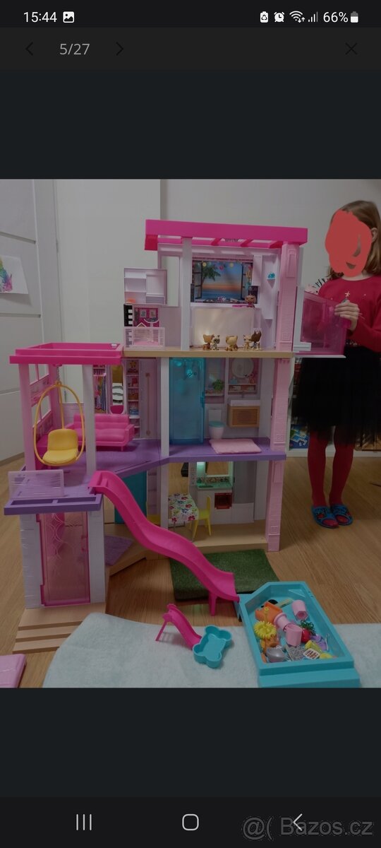 Barbie dům snů, karavan, panenky s doplňky - 6