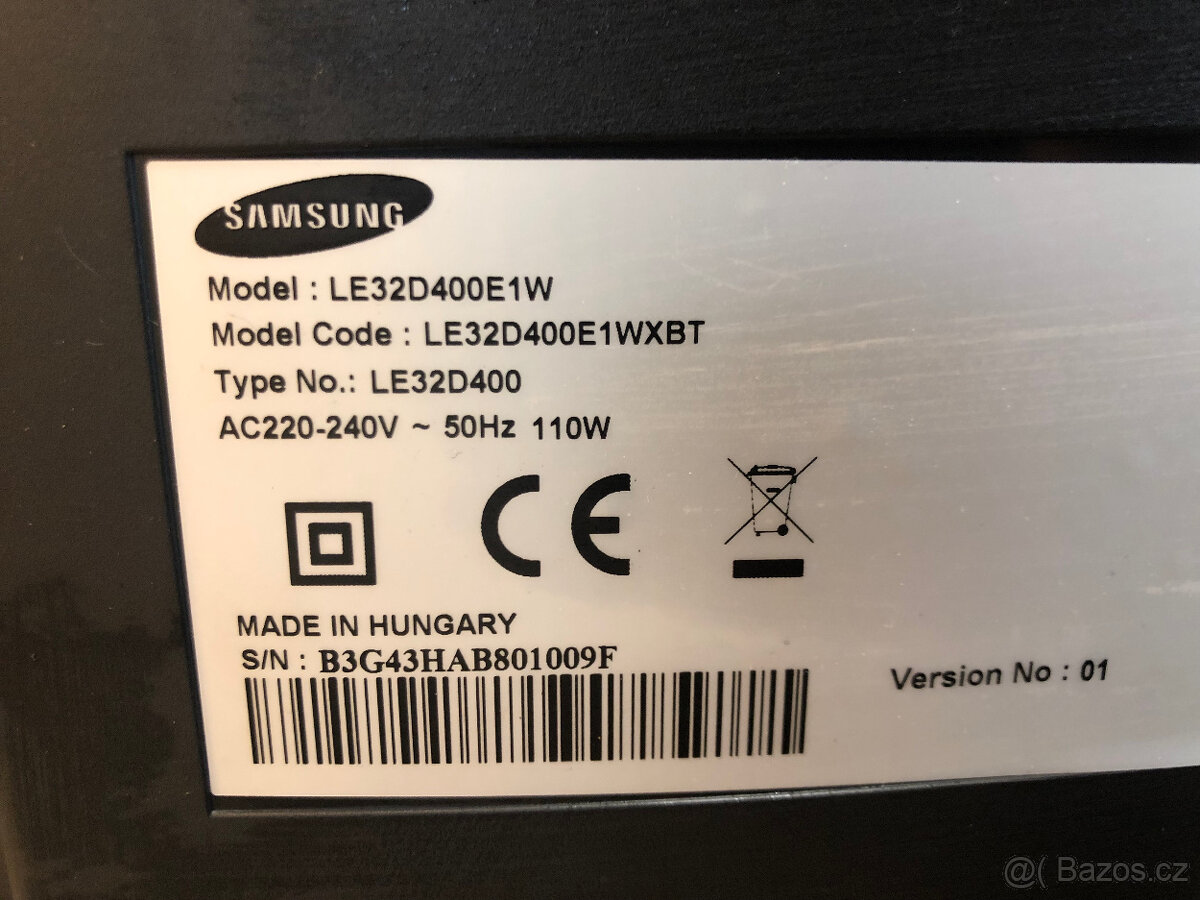 Televize Samsung LE32D400 LCD a set top box Evolveo Omega T2 - 6