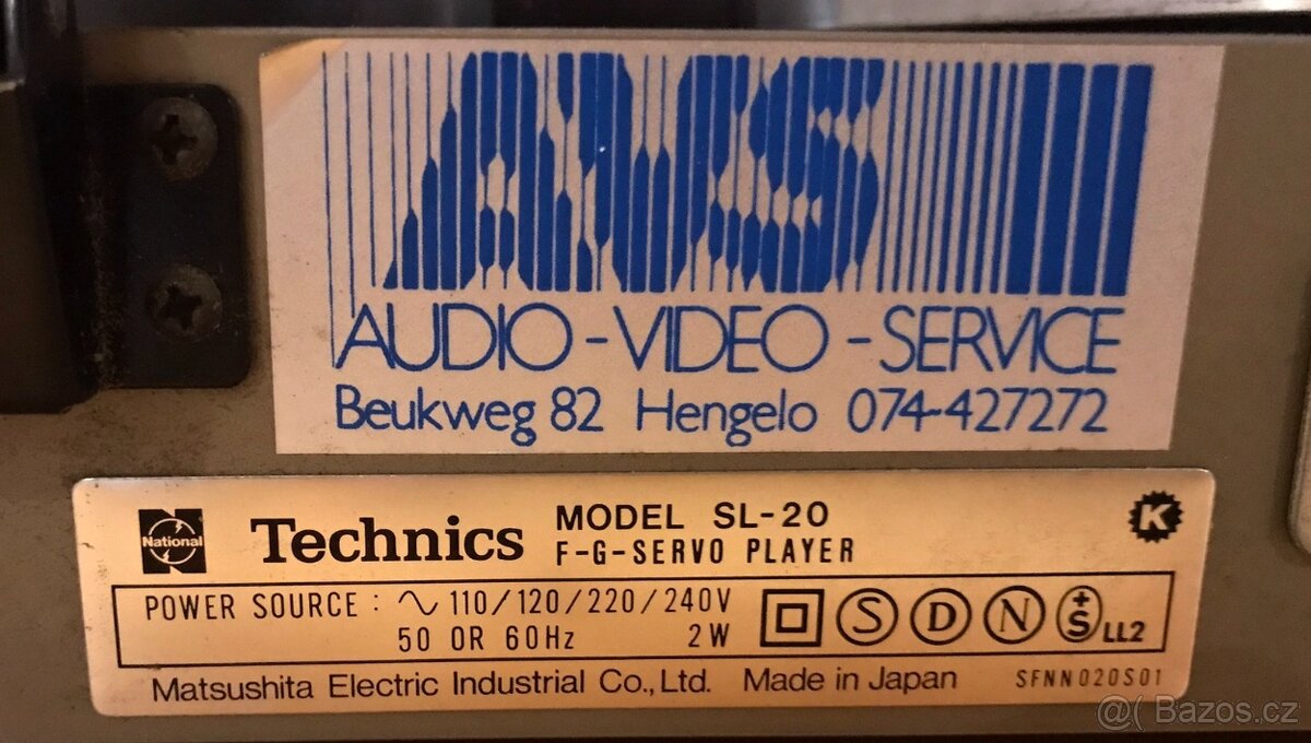 Gramofon Technics SL-20 ( 1975) VE DŘEVĚ ,NOVÁ JEHLA - 6
