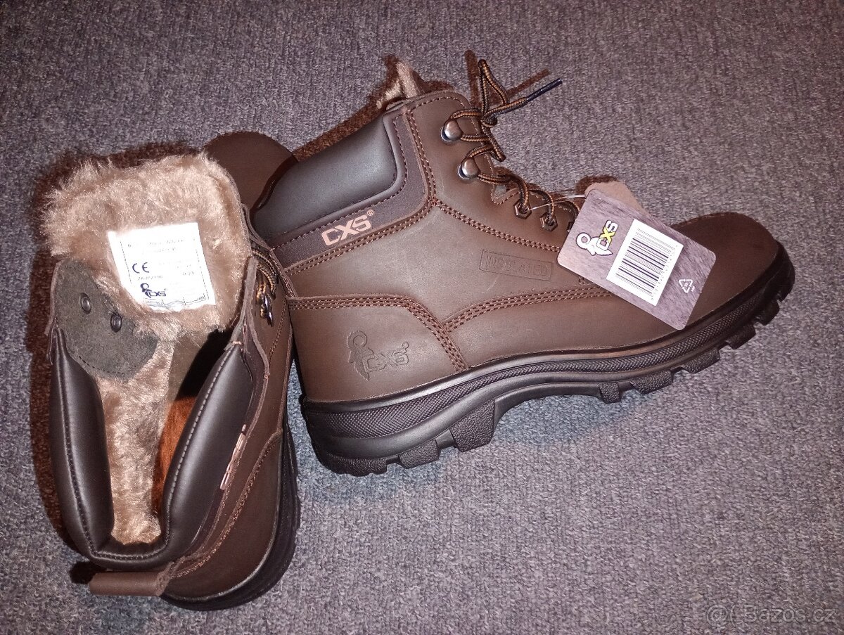 Nové kožené zimní vysoké boty CXS vel.45 - 6