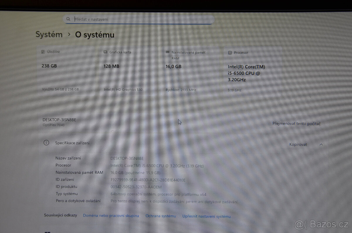 Dell Optiplex 7040 i5/16GB/SSD 256GB/záruka - 6