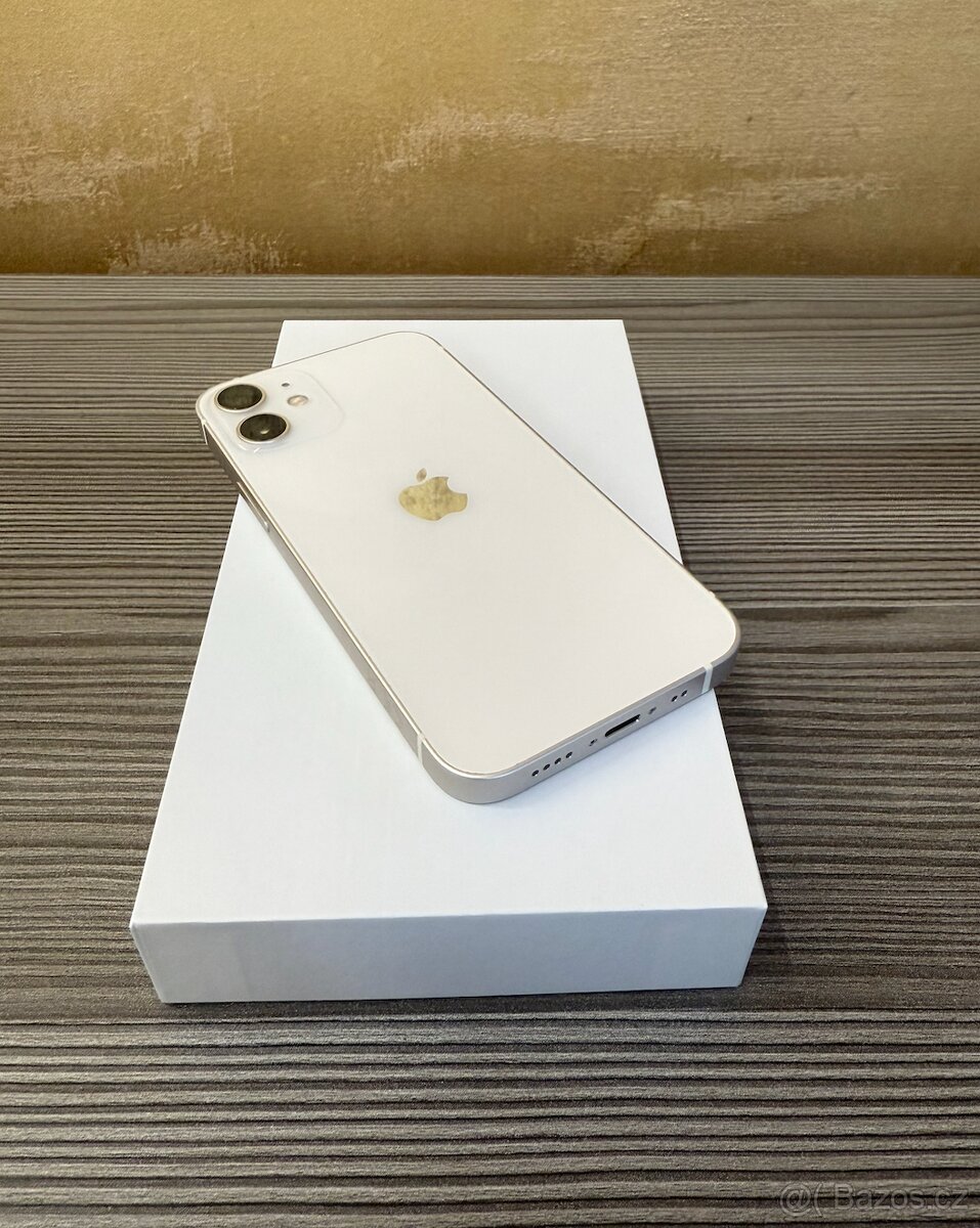 Apple iPhone 12 mini 64GB bílá, baterie 100% - 6