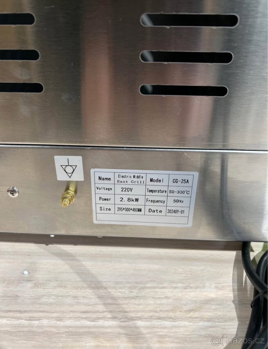 Elektrický gril na kebab výkon 3000W - 6