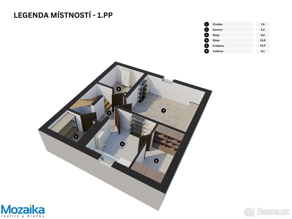 Rodinný dům s garáží a nádhernou zahradou Křepice u Hustopeč - 6