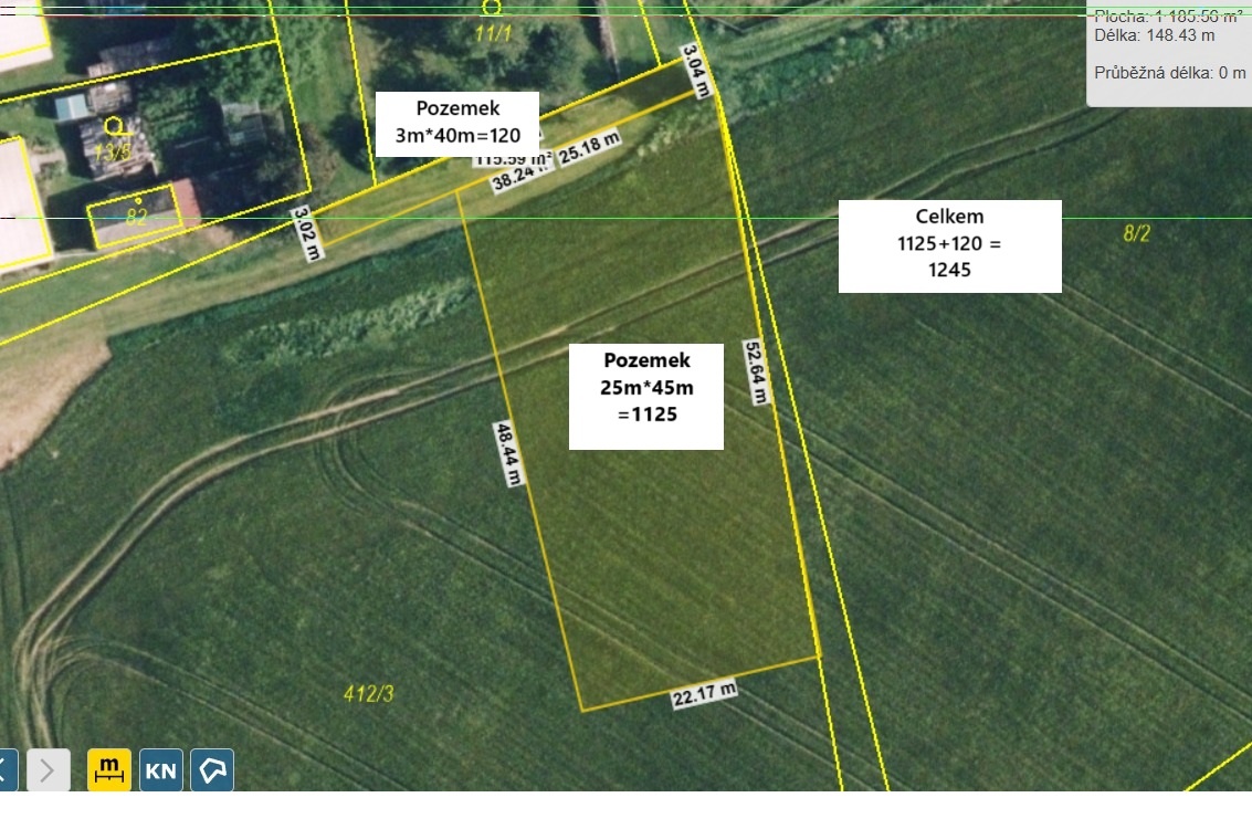 Stavební pozemek 7921 m2 Drahany-Bousín - 6