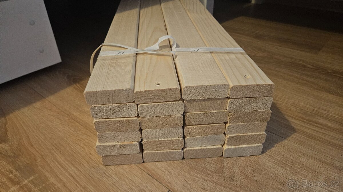 Dřevěný laťkový rošt 2x 90x200 - 6