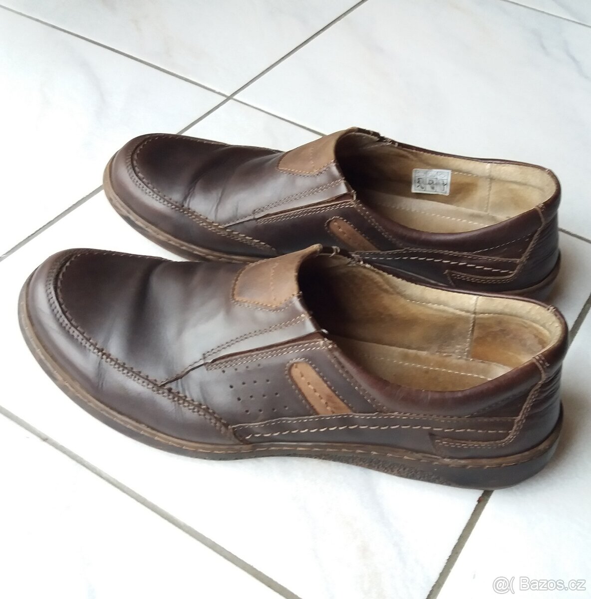 Pánské vycházkové kožené boty. Vel.45 - 6