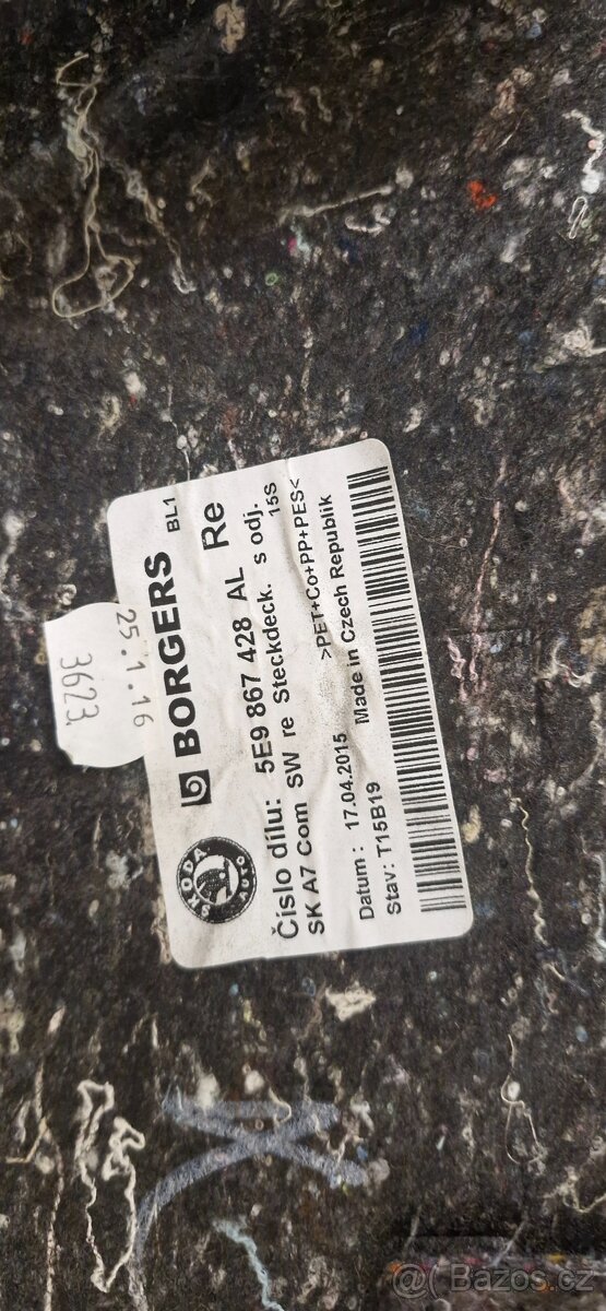 Bocnice kufru polstrovani skoda octavia 3 combi - 6