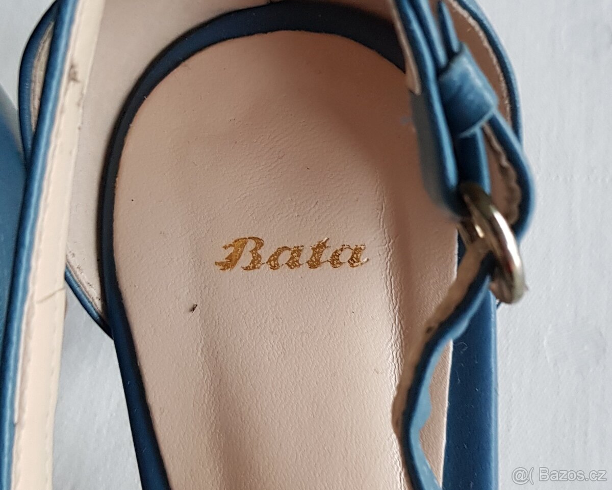 Dámské modré lodičky – značka Baťa - 6