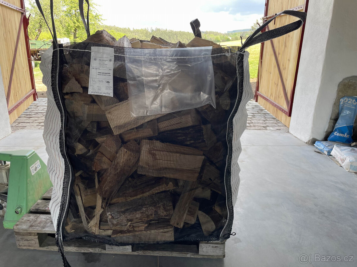Suché palivové dřevo měkké, tvrdé olše jasan akát - 6