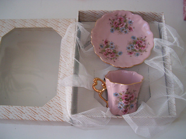 Růžový porcelán, vše jak nové, čínský porcelán, samovar - 6