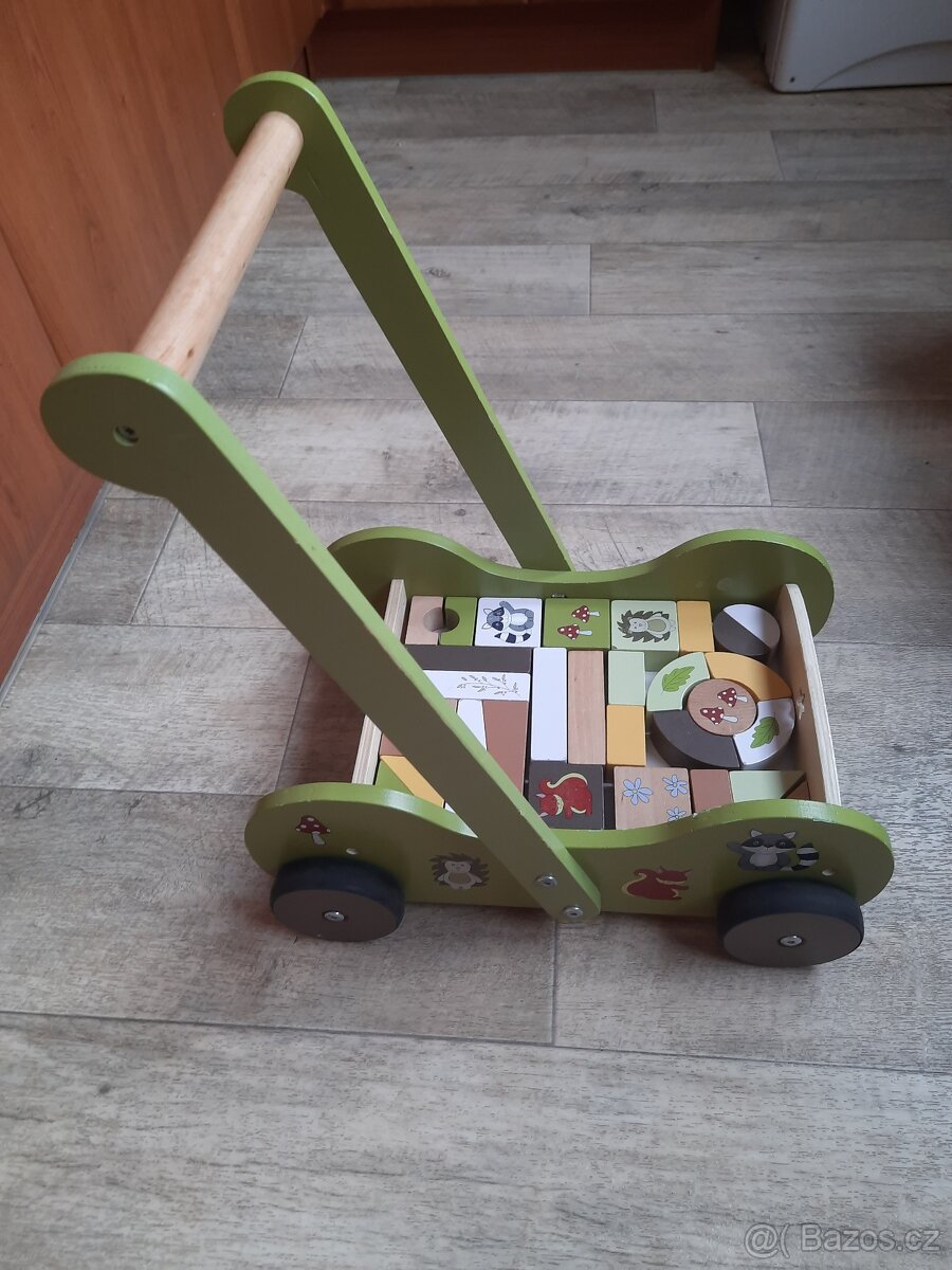 Dřevěný posuvný vozík - 6