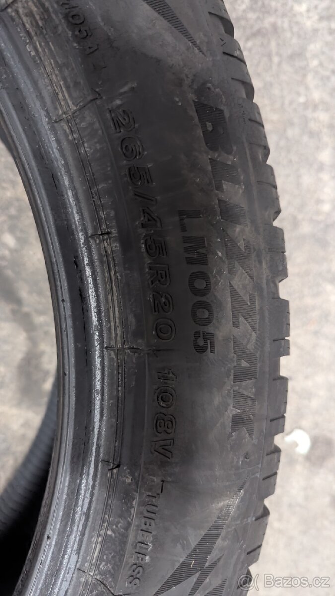 265/45 R20 108V Bridgestone Blizzak LM005 - 6