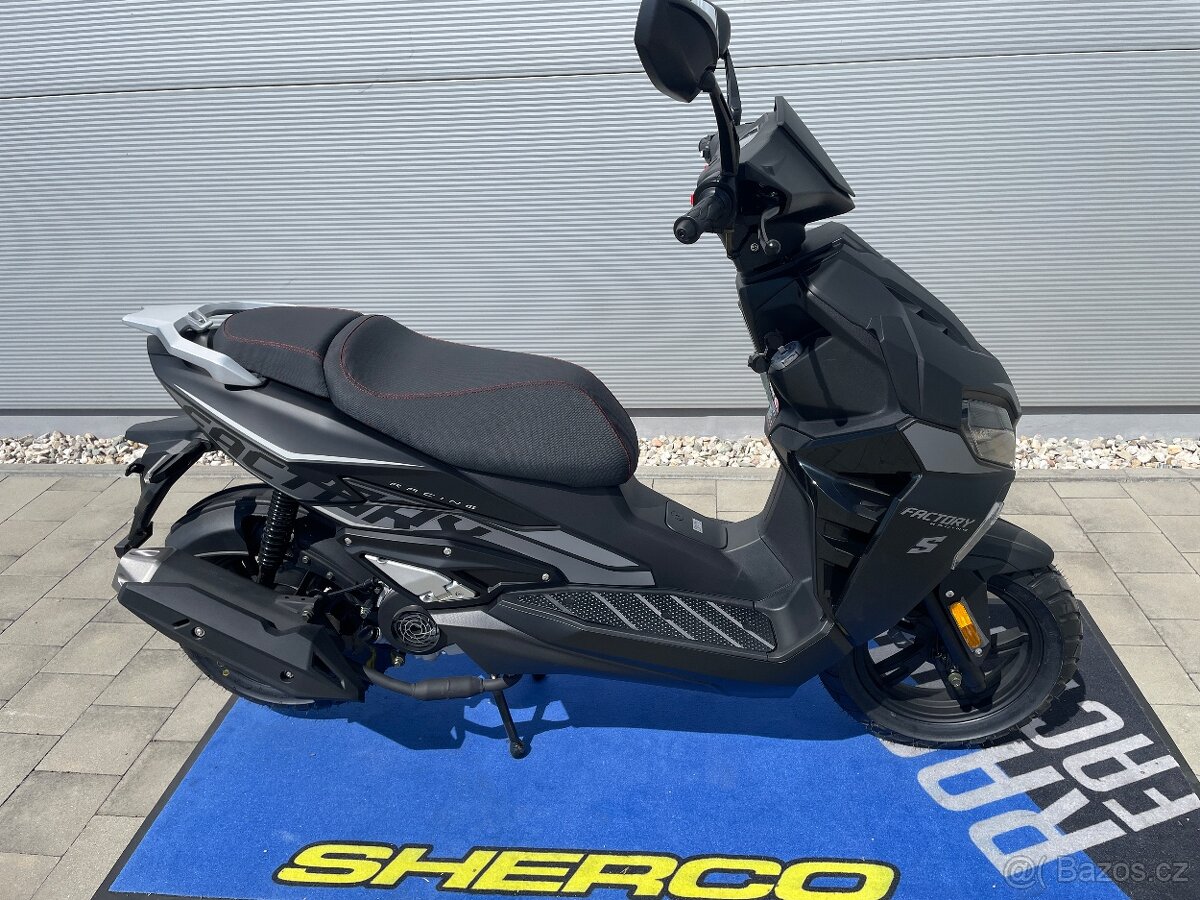 Scorpa/Sherco Factory 50 skútr, nové moto, záruka 2roky, čer - 6