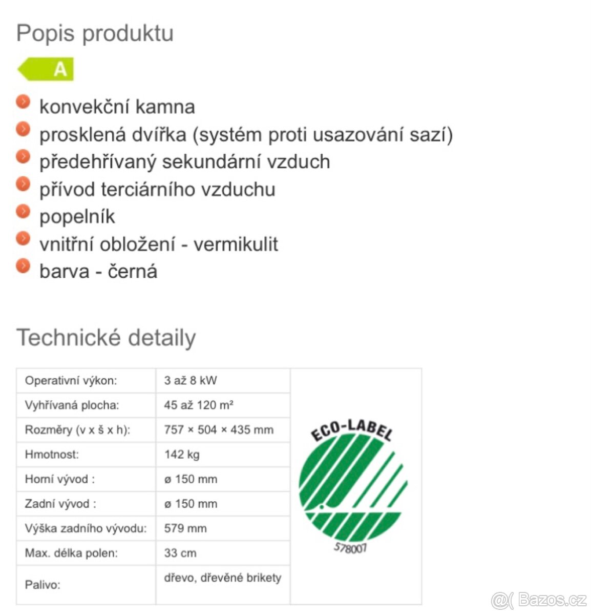 Krbová kamna Morso 7870 - 6