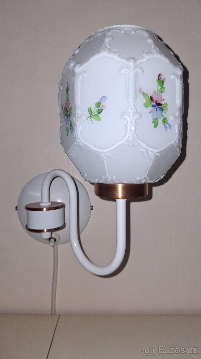 retro 5 ramenný lustr DRUKOV-bílá-mosaz - 6