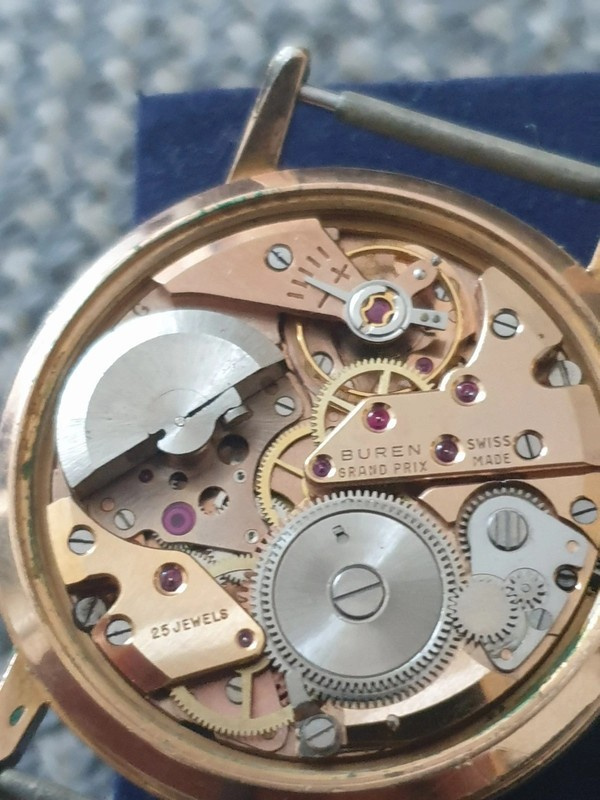 Buren Starlite vintage automatic hodinky s mikrorotorem - 6