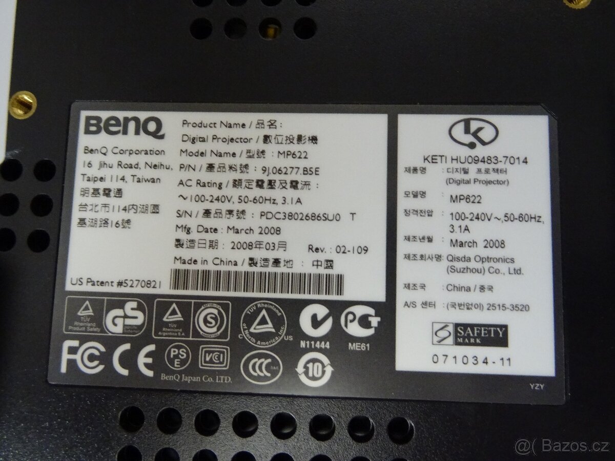 Datový projektor BenQ MP622 - 6