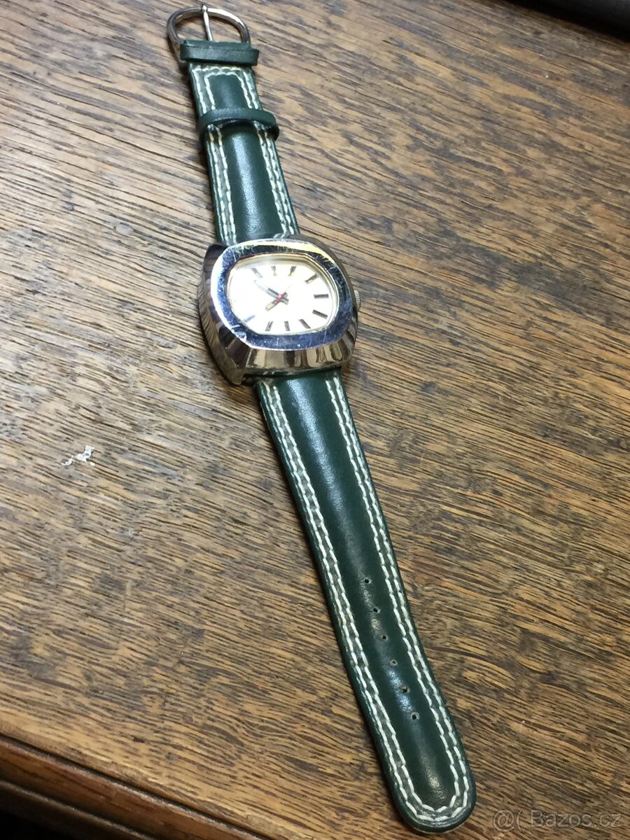 Retro hodinky Ducado Pforzheim Anker kožený řemínek - 6