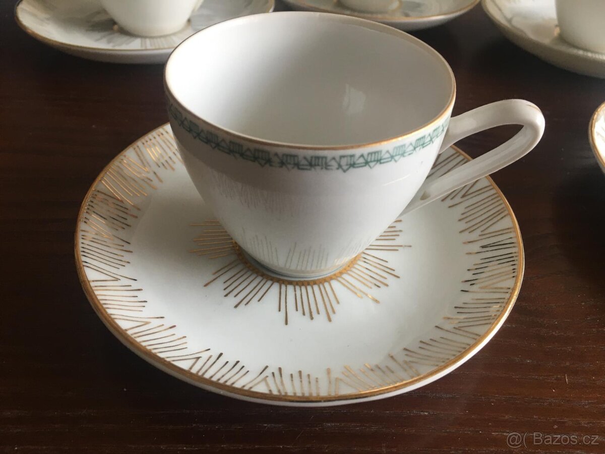 Kávový nebo čajový servis - 5 kusŮ - 6