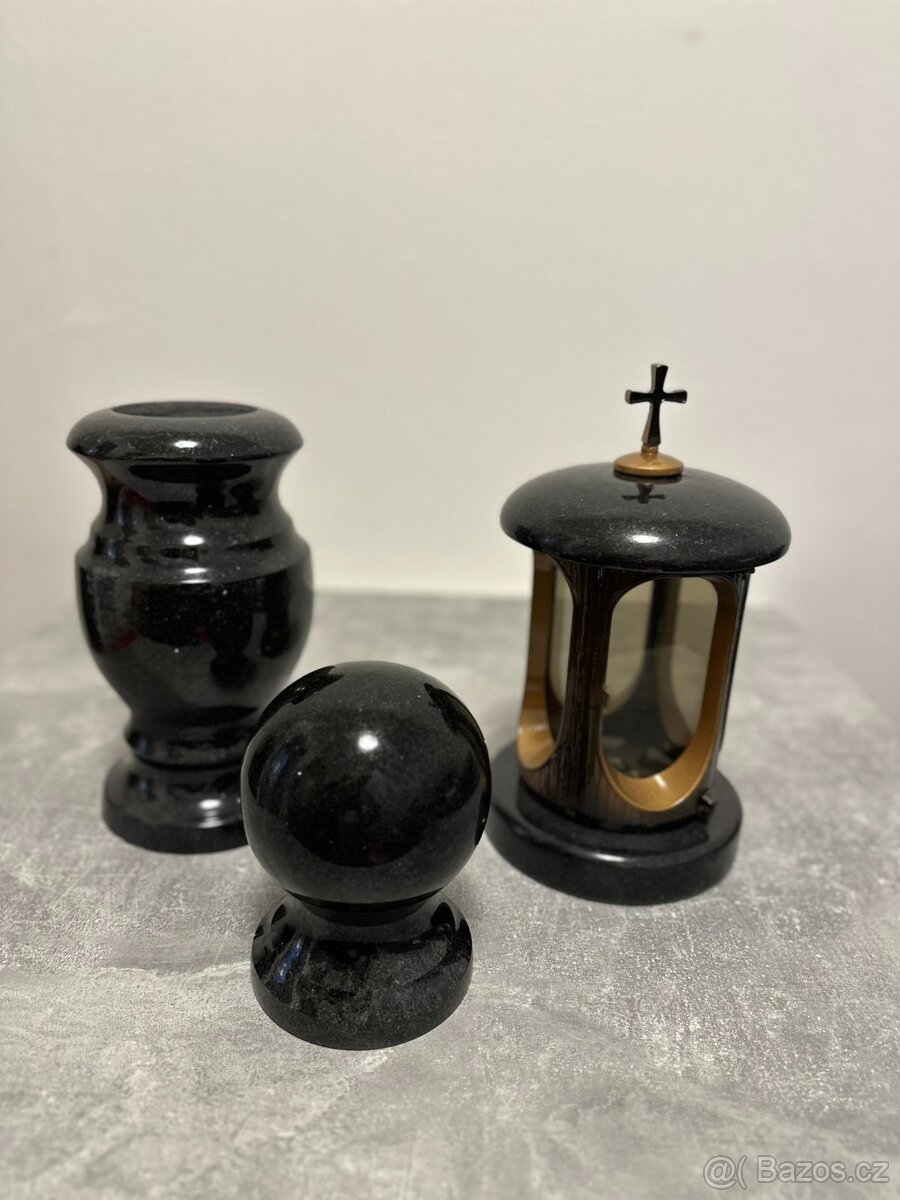 Granitové výrobky – váza, lampy, dekorativní koule - 6