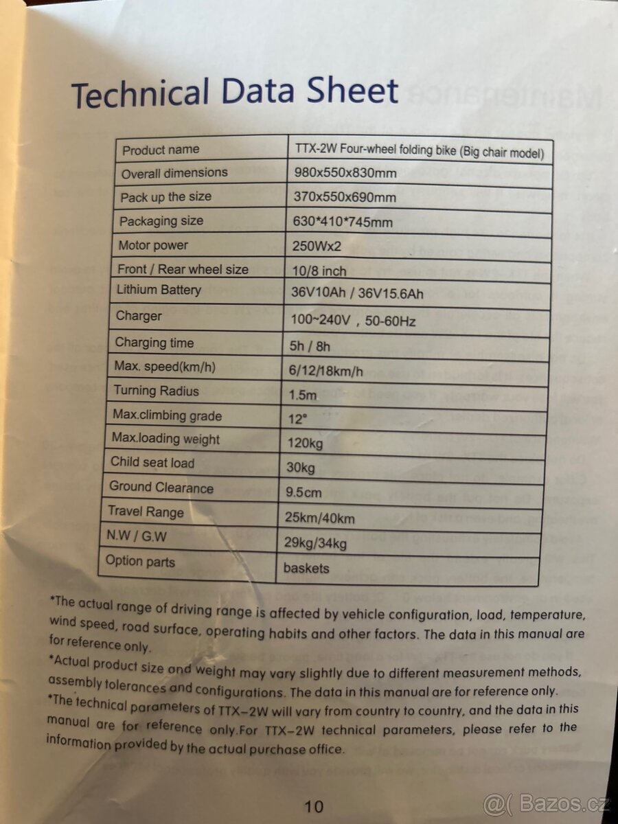 Invalidní elektrický vozík - 6