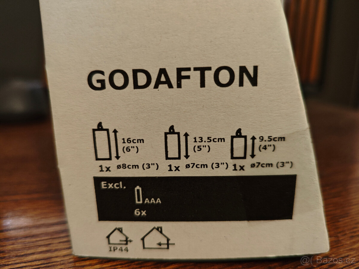 Sada 3 ks LED svíček IKEA - 6