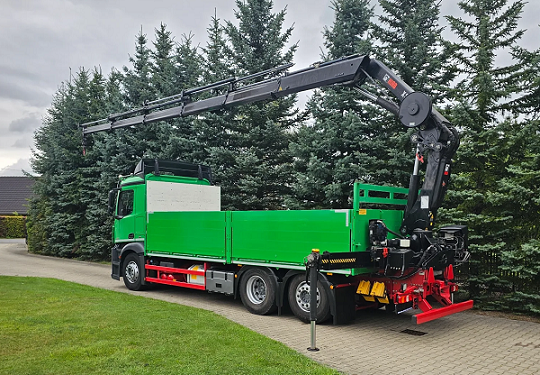 Mercedes-Benz 2545 6x2 - valník s hydraulickou rukou - 6