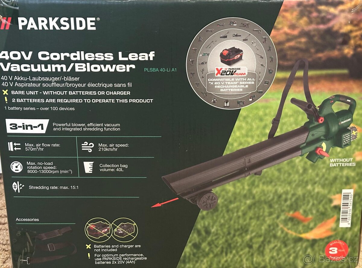 Parkside Aku vysavač/foukač na listí - 6