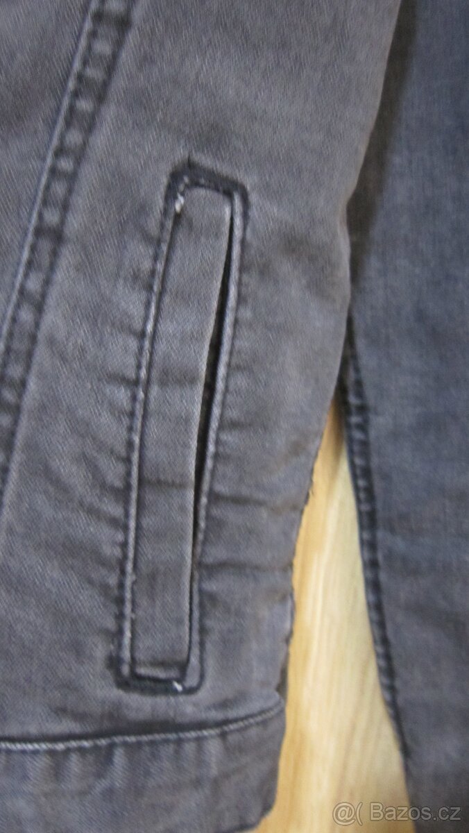 Nádherná nová černá džínová bunda vel. S - 6