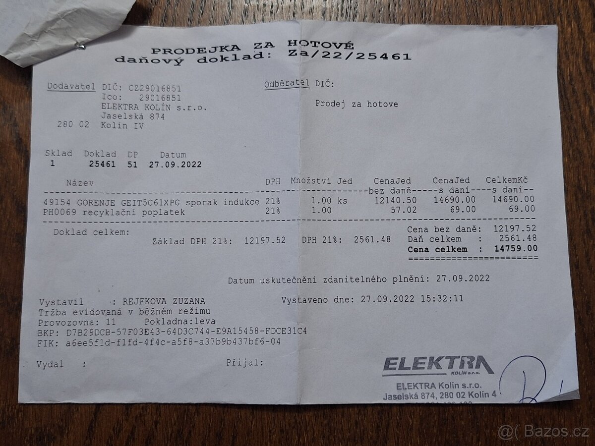 Elektrický sporák GORENJE - 6