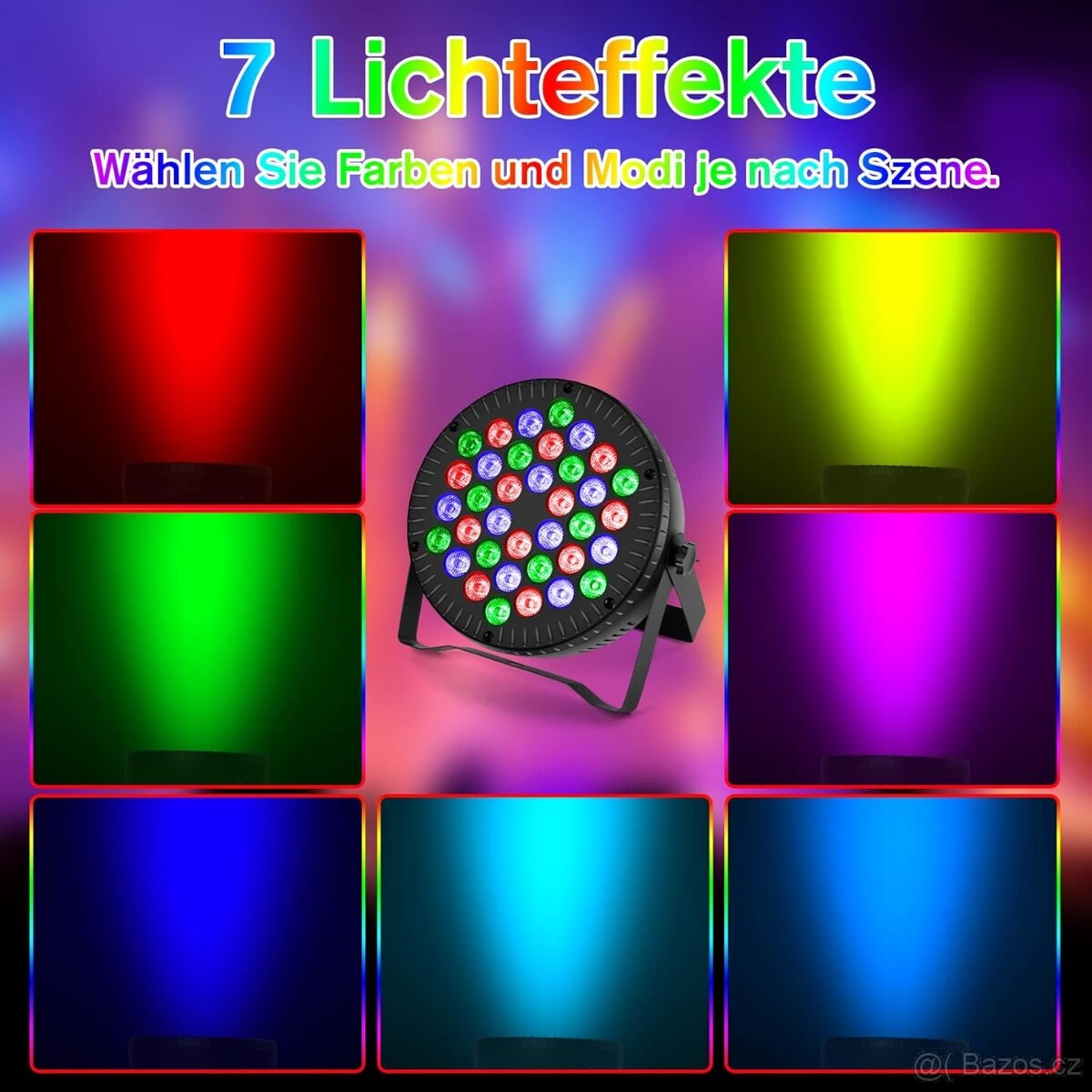 4 ks Katomi KDMX-512 36 W DMX512 PAR světlo - 6