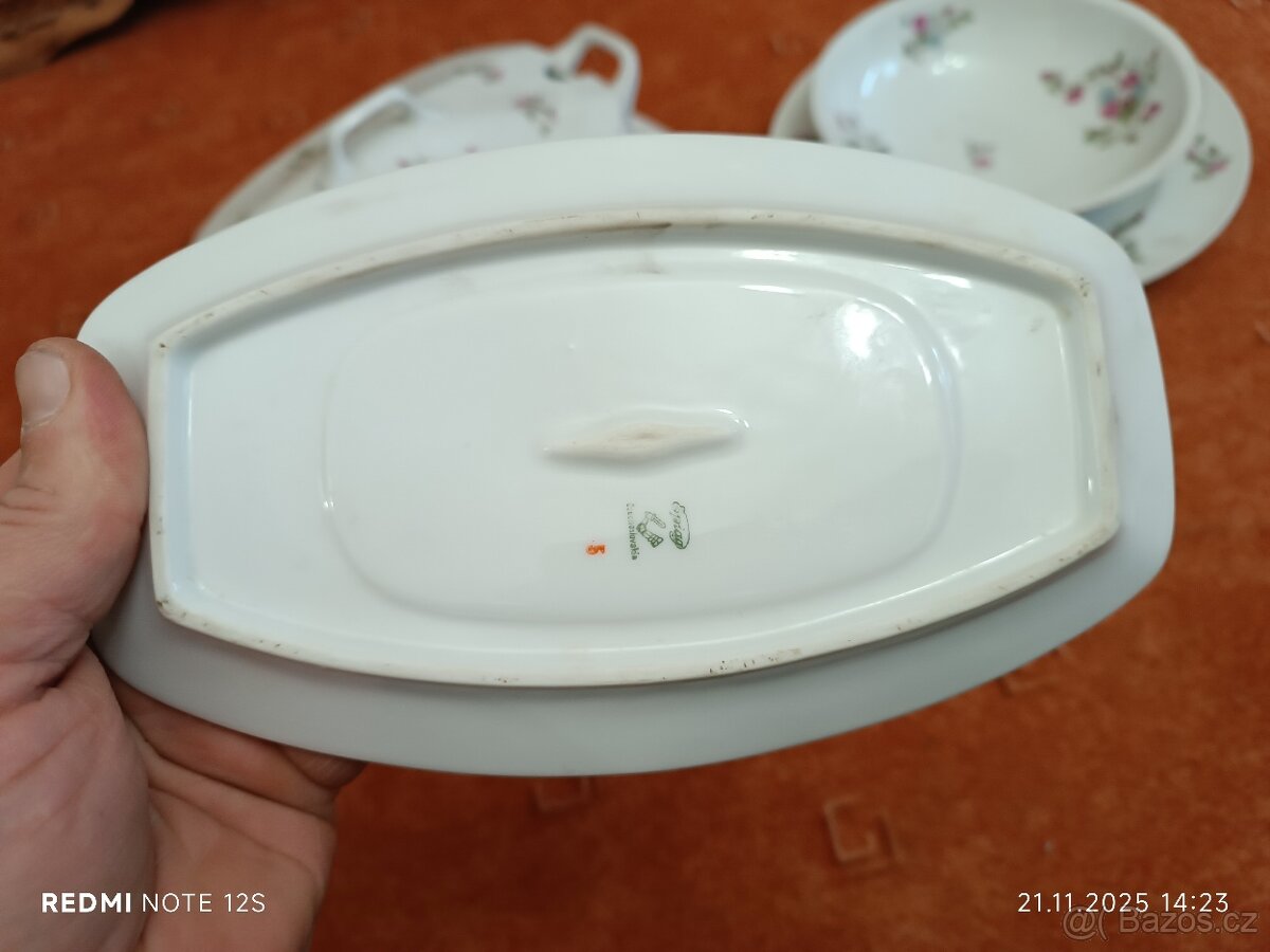 Karlovarský porcelán Epiag polévková mísa omáčník - 6