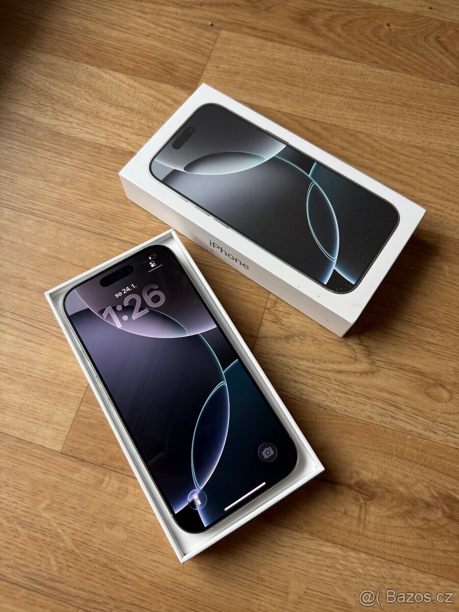 Apple iPhone 16 Pro 128GB bílý titan - 6