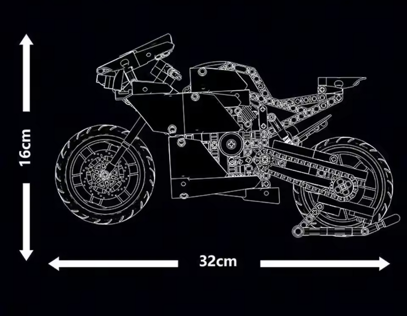 STAVEBNICE Technic 42107 Ducati Panigale V4 R (náhrada) - 6