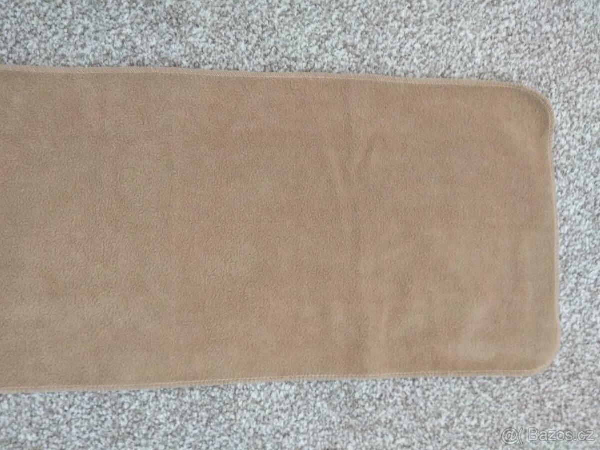 Nová unisex zimní šála - příjemný materiál, béžová, 150 cm - 6