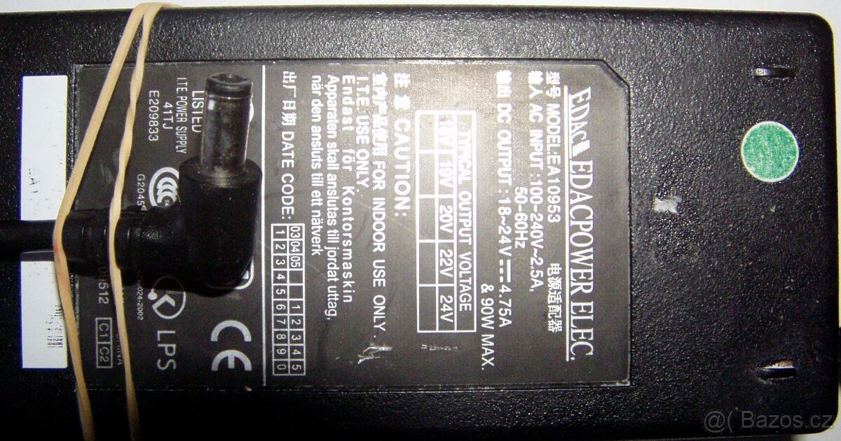 NAPÁJECÍ ZDROJE - TRAFA K TISKÁRNÁM HP A NB HP A ASUS - 6