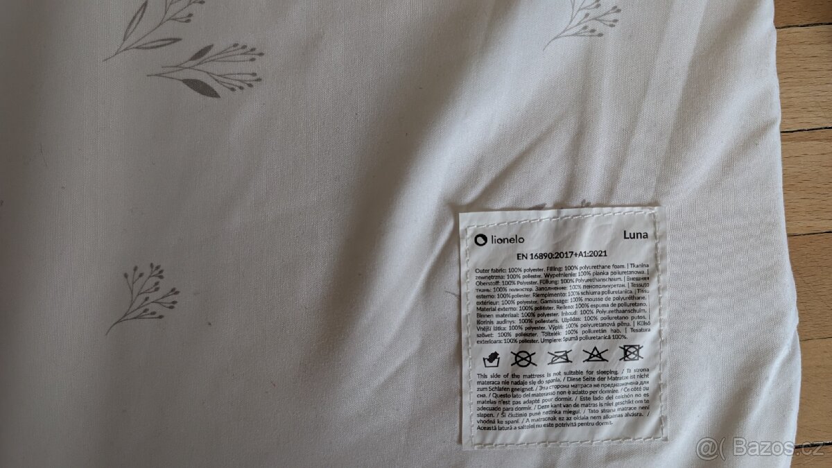 Postýlka Lionelo Luna 2v1 - Grey Concrete - 6