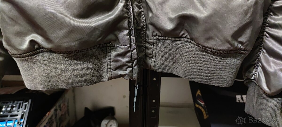 Bunda Alpha Industries MA-1 VF NASA battlewash washed stone - 6